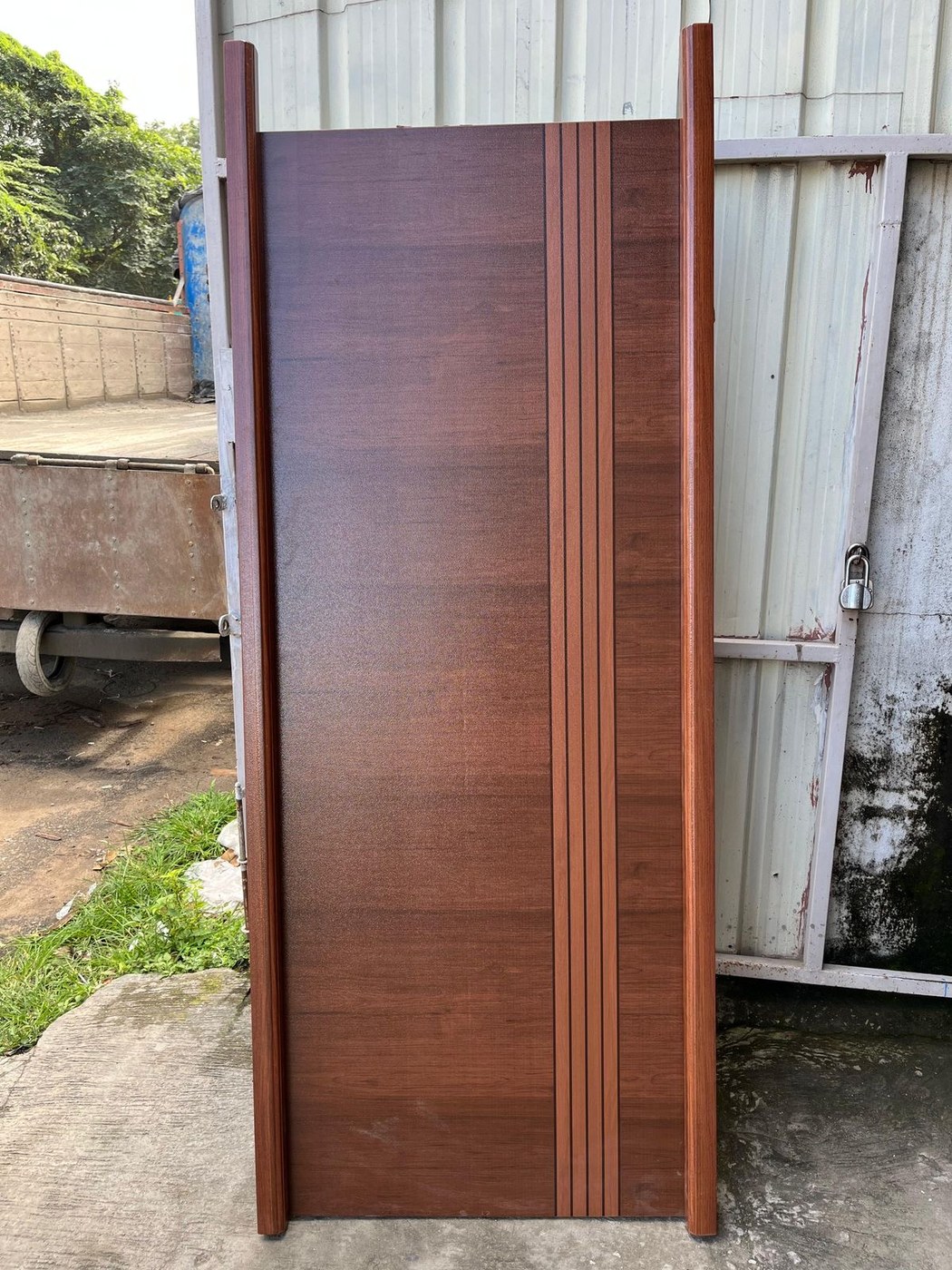 wpc-texture-teak WPC Door — Custom Order - Image 1